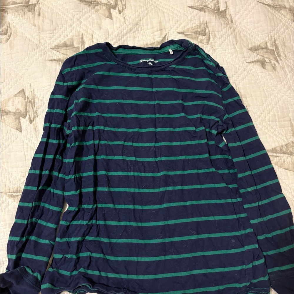 Tommy Bahamas boys size 10-12 Striped Long Sleeve tee